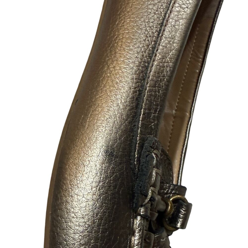 Talbots Women's Silver Tassel Loafers - Picture 6 of 7